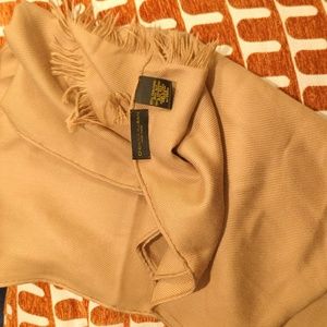 Designer cashmere blend scarf